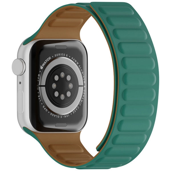 Techsuit - Watchband (W035) - Apple Watch 1/2/3/4/5/6/7/8/9/10/SE/SE 2 (38/40/41/42mm) - Turquoise
