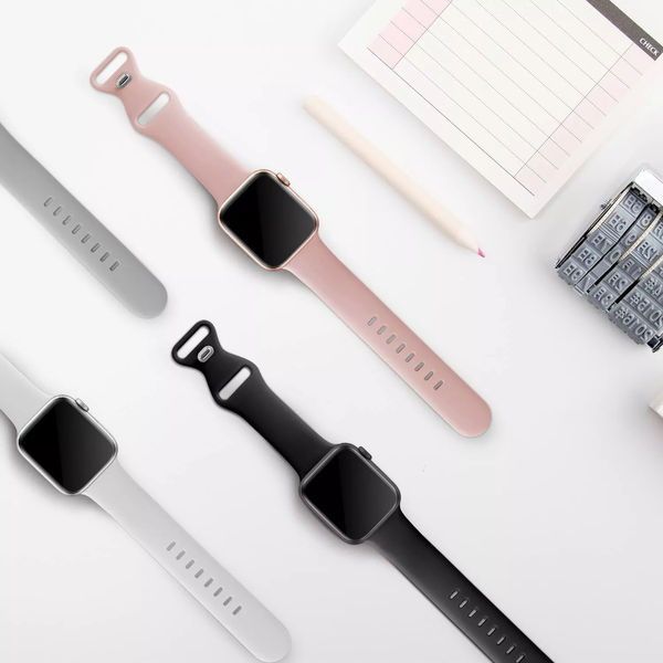 Techsuit - Watchband (W031) - Apple Watch 1/2/3/4/5/6/7/8/9/10/SE/SE 2/Ultra/Ultra 2 (42/44/45/46/49mm) - Gray