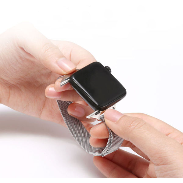 Techsuit - Watchband (W034) - Apple Watch 1/2/3/4/5/6/7/8/9/10/SE/SE 2/Ultra/Ultra 2 (42/44/45/46/49mm) - Pink