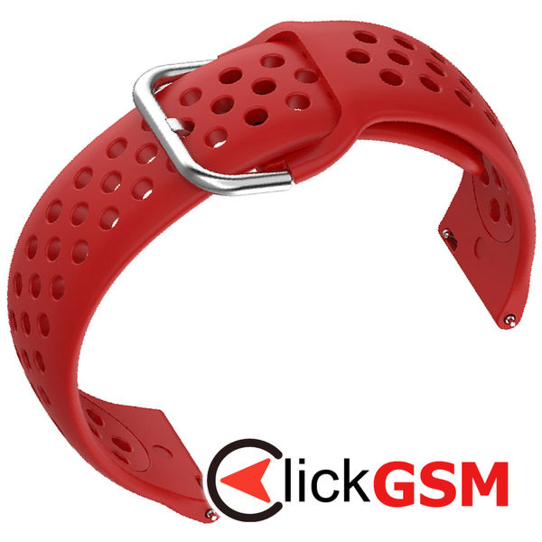 Techsuit - Watchband 22mm (W004) - Samsung Galaxy Watch (46mm)/Watch 3/Gear S3, Huawei Watch GT/GT 2/GT 3 (46mm) - Red