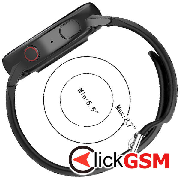 Techsuit - Watchband 22mm (W004) - Samsung Galaxy Watch (46mm)/Watch 3/Gear S3, Huawei Watch GT/GT 2/GT 3 (46mm) - Red