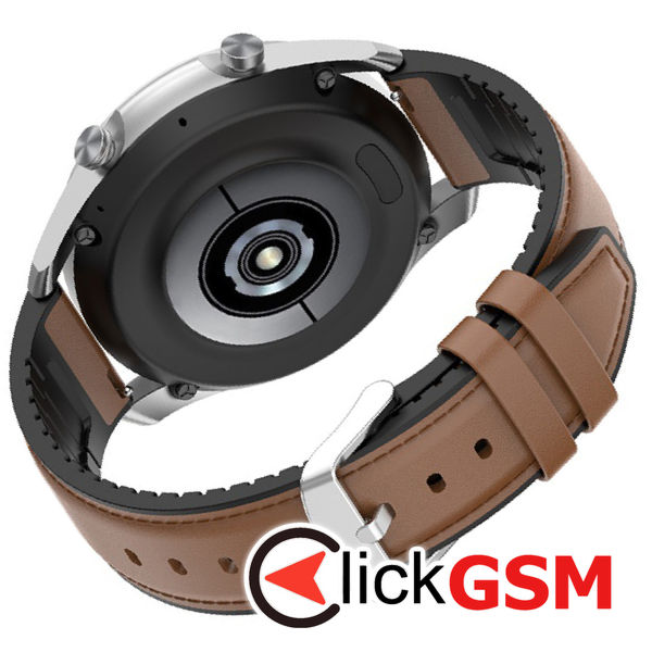Techsuit - Watchband 20mm (W007) - Samsung Galaxy Watch 4/5/Active 2, Huawei Watch GT 3 (42mm)/GT 3 Pro (43mm) - Brown