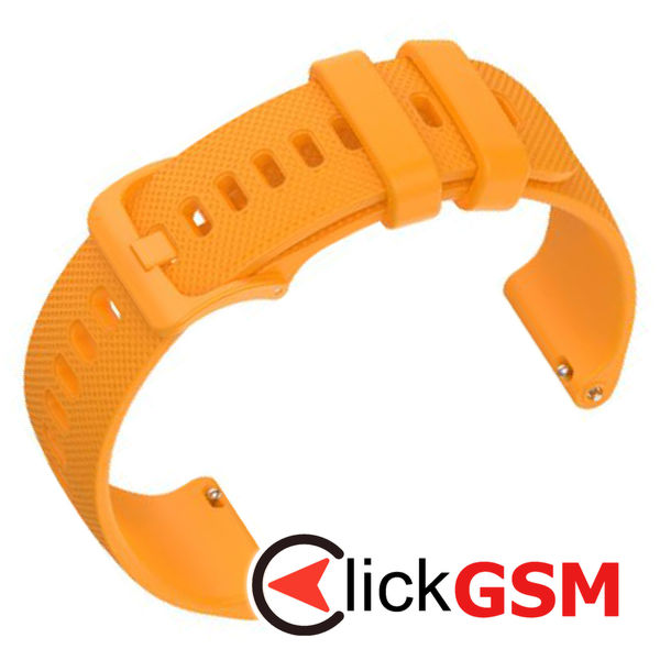 Techsuit - Watchband 20mm (W006) - Samsung Galaxy Watch 4/5/Active 2, Huawei Watch GT 3 (42mm)/GT 3 Pro (43mm) - Orange
