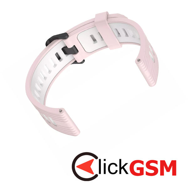 Techsuit - Watchband 20mm (W002) - Samsung Galaxy Watch 4/5/Active 2, Huawei Watch GT 3 (42mm)/GT 3 Pro (43mm) - Pink