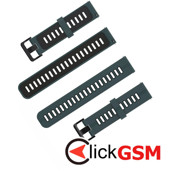 Techsuit - Watchband 20mm (W002) - Samsung Galaxy Watch 4/5/Active 2, Huawei Watch GT 3 (42mm)/GT 3 Pro (43mm) - Green