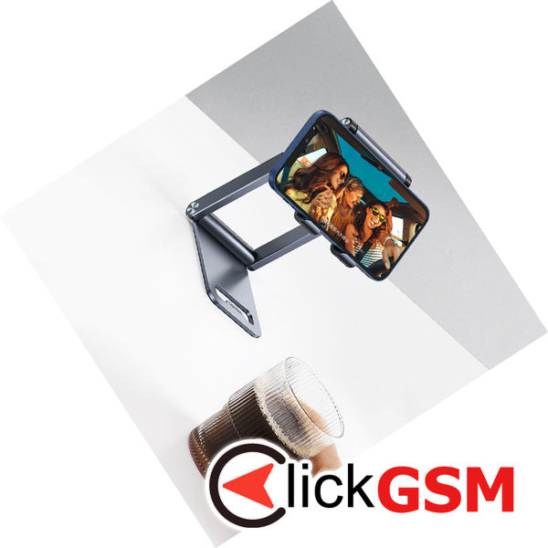 Ugreen - Desk Holder (50324) - Folding Feature, from Aluminium Alloy, Silicone Pads, for Phone - Gray