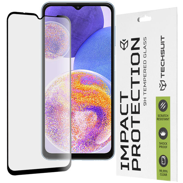 Techsuit - 111D Full Cover / Full Glue Glass - Samsung Galaxy A13 4G / M13 / A23 / A23 5G / F23 / M23 / M33 / F13 - Black