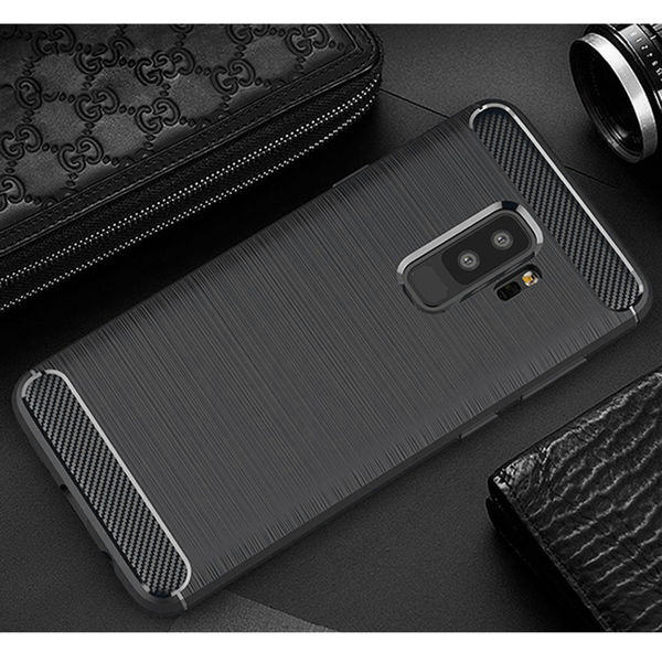 Techsuit - Carbon Silicone - Samsung Galaxy S9 Plus - Black