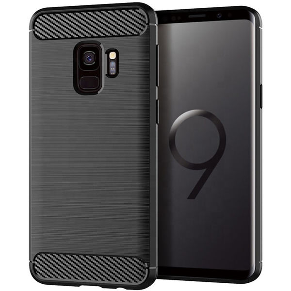 Techsuit - Carbon Silicone - Samsung Galaxy S9 - Black