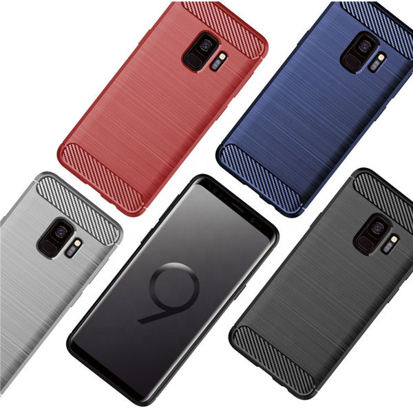 Techsuit - Carbon Silicone - Samsung Galaxy S9 - Black