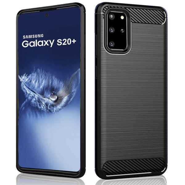 Techsuit - Carbon Silicone - Samsung Galaxy S20 Plus 4G / S20 Plus 5G - Black