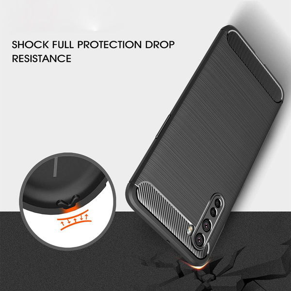 Techsuit - Carbon Silicone - OnePlus Nord 5G - Black