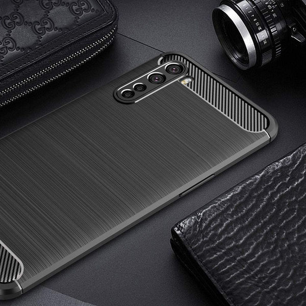 Techsuit - Carbon Silicone - OnePlus Nord 5G - Black