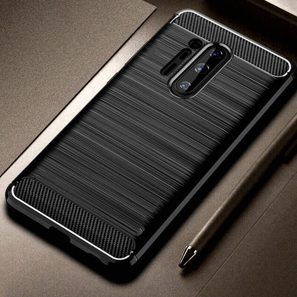 Techsuit - Carbon Silicone - OnePlus 8 Pro - Black