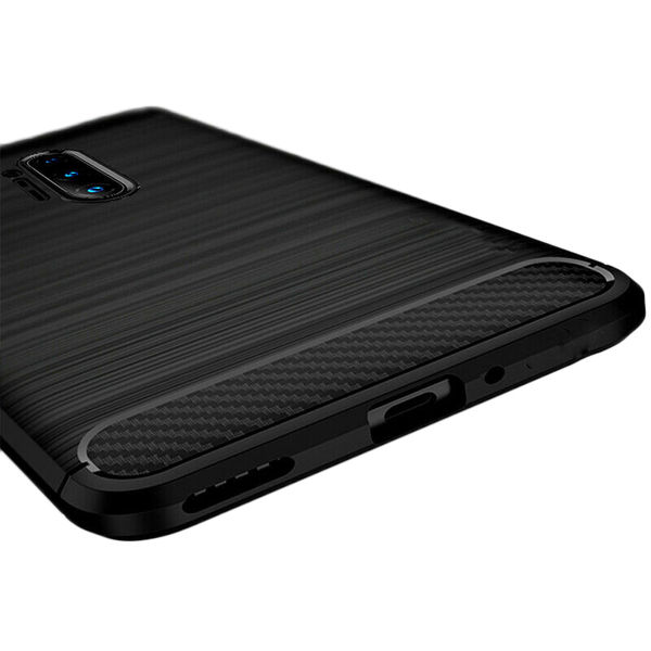 Techsuit - Carbon Silicone - OnePlus 8 Pro - Black