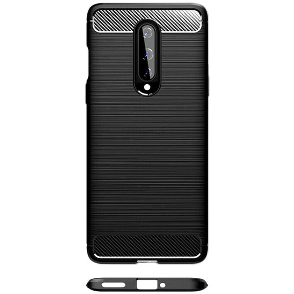 Techsuit - Carbon Silicone - OnePlus 8 - Black