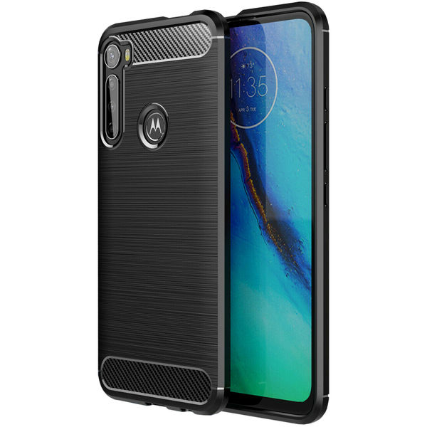 Techsuit - Carbon Silicone - Motorola One Fusion Plus - Black