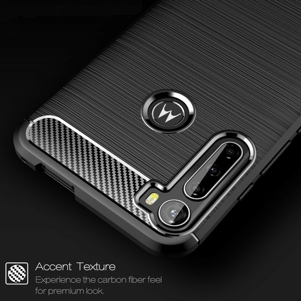 Techsuit - Carbon Silicone - Motorola One Fusion Plus - Black