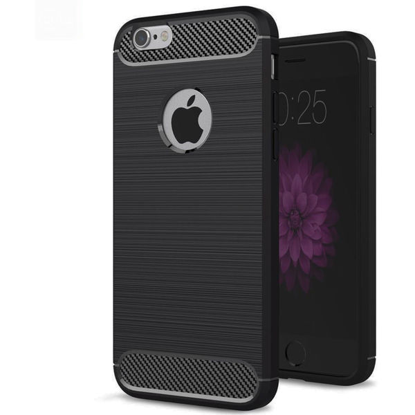 Techsuit - Carbon Silicone - iPhone 6 / iPhone 6s - Black