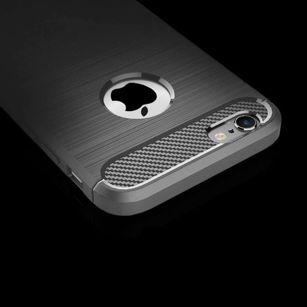 Techsuit - Carbon Silicone - iPhone 6 / iPhone 6s - Black