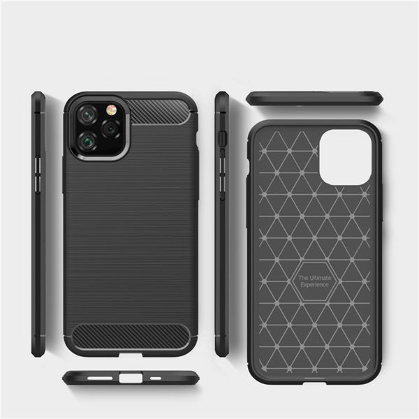 Techsuit - Carbon Silicone - iPhone 12 Pro Max - Black