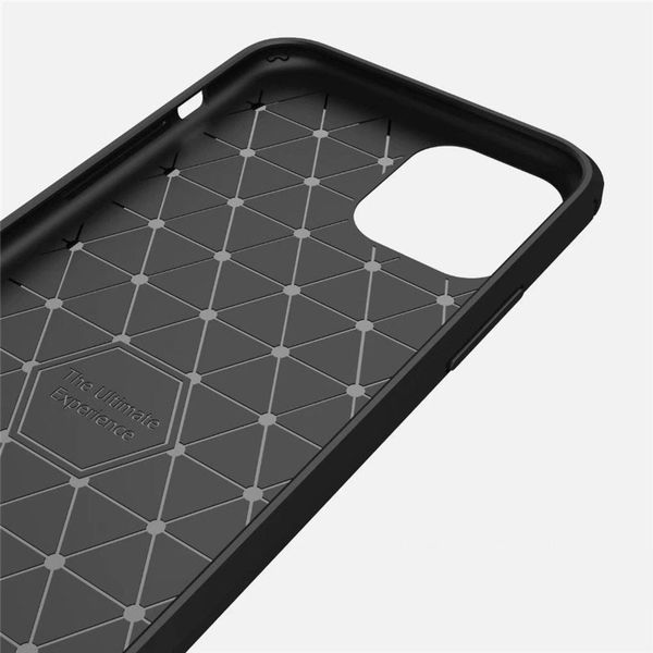 Techsuit - Carbon Silicone - iPhone 11 Pro Max - Black