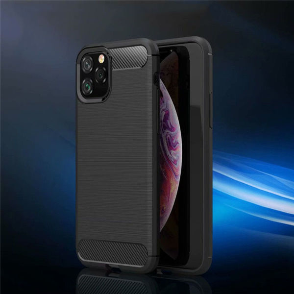 Techsuit - Carbon Silicone - iPhone 11 Pro Max - Black