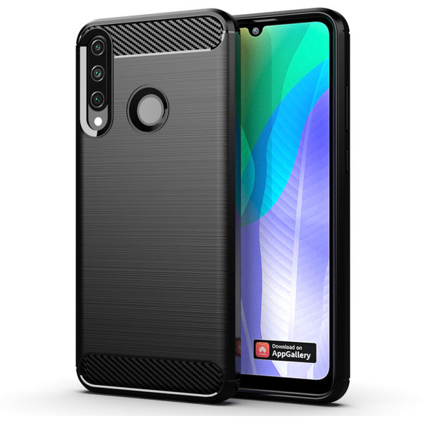 Techsuit - Carbon Silicone - Huawei Y6p - Black