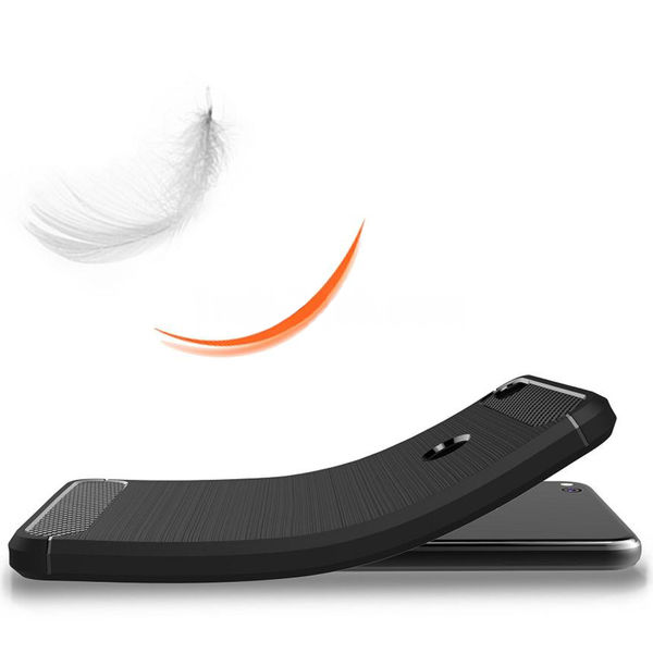 Techsuit - Carbon Silicone - Huawei P9 Lite 2017 / P8 Lite 2017 - Black