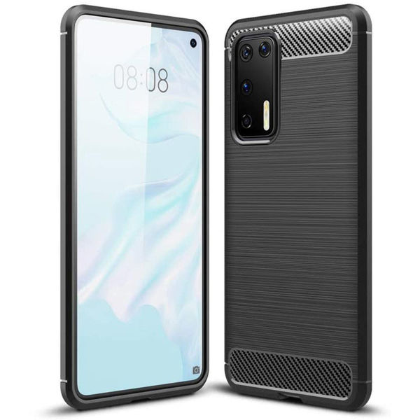 Techsuit - Carbon Silicone - Huawei P40 Pro - Black