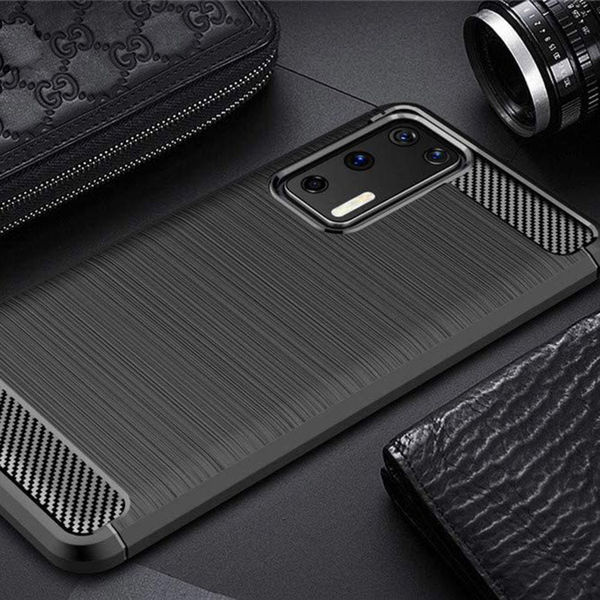 Techsuit - Carbon Silicone - Huawei P40 Pro - Black