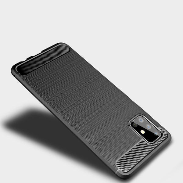 Techsuit - Carbon Silicone - Huawei P40 lite E - Black