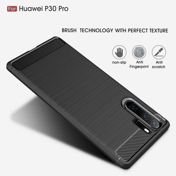 Techsuit - Carbon Silicone - Huawei P30 Pro / P30 Pro New Edition - Black