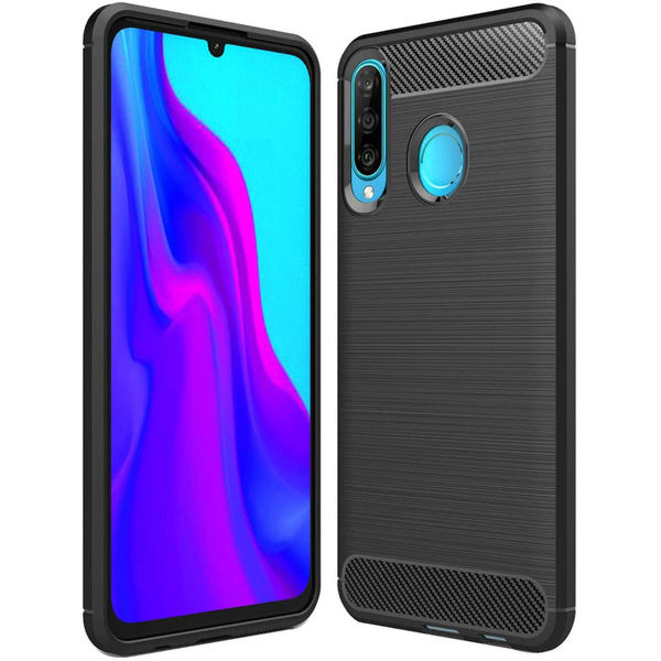 Techsuit - Carbon Silicone - Huawei P30 lite / P30 lite New Edition - Black