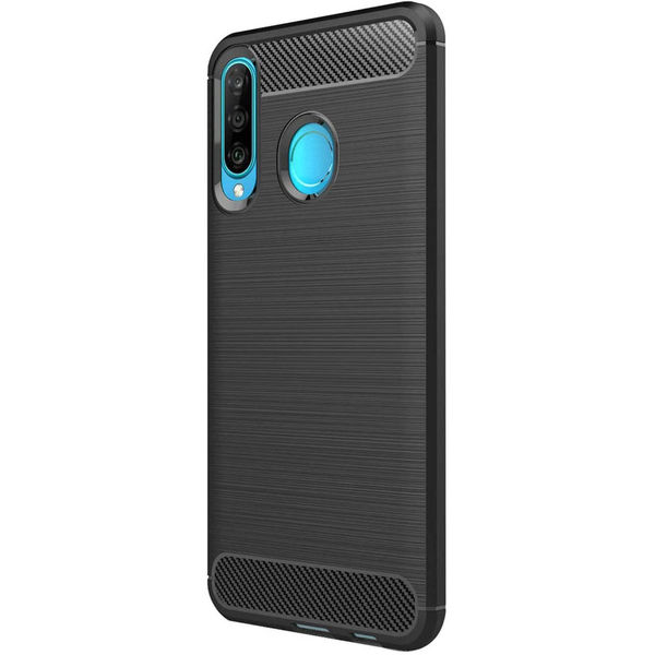 Techsuit - Carbon Silicone - Huawei P30 lite / P30 lite New Edition - Black