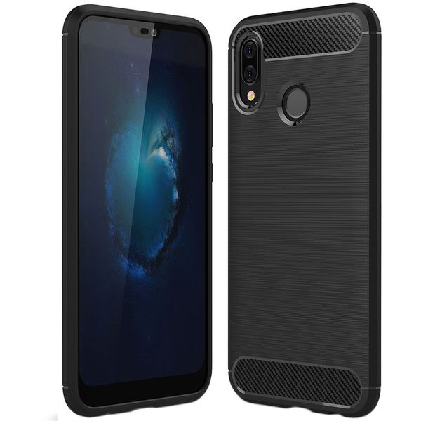 Techsuit - Carbon Silicone - Huawei P20 lite - Black