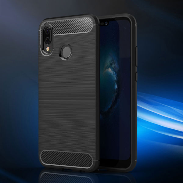 Techsuit - Carbon Silicone - Huawei P20 lite - Black