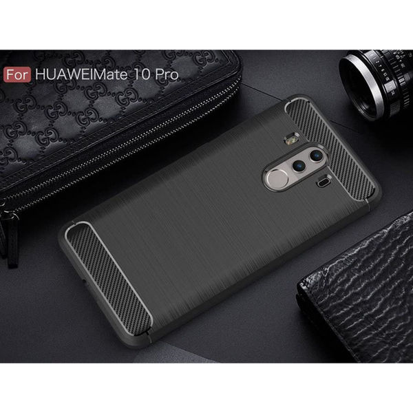 Techsuit - Carbon Silicone - Huawei Mate 10 Pro - Black