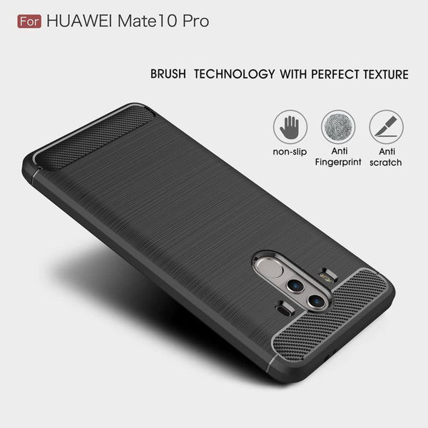 Techsuit - Carbon Silicone - Huawei Mate 10 Pro - Black