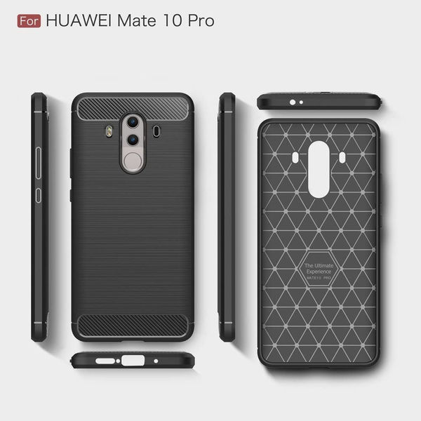 Techsuit - Carbon Silicone - Huawei Mate 10 Pro - Black