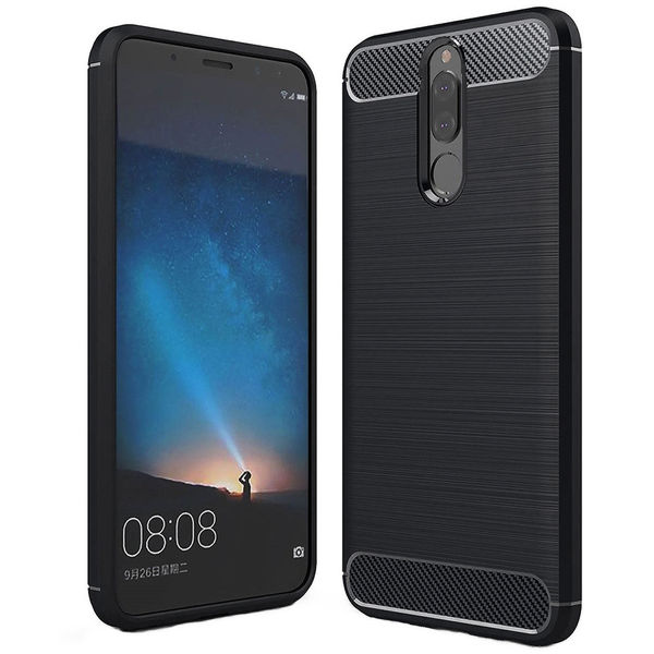 Techsuit - Carbon Silicone - Huawei Mate 10 Lite - Black