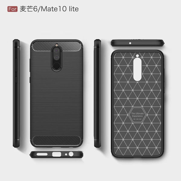 Techsuit - Carbon Silicone - Huawei Mate 10 Lite - Black