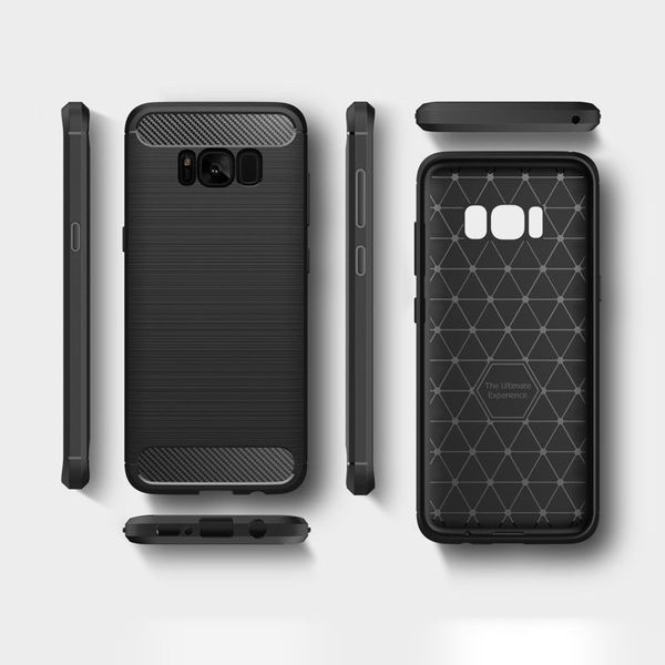 Techsuit - Carbon Silicone - Samsung Galaxy S8 - Black