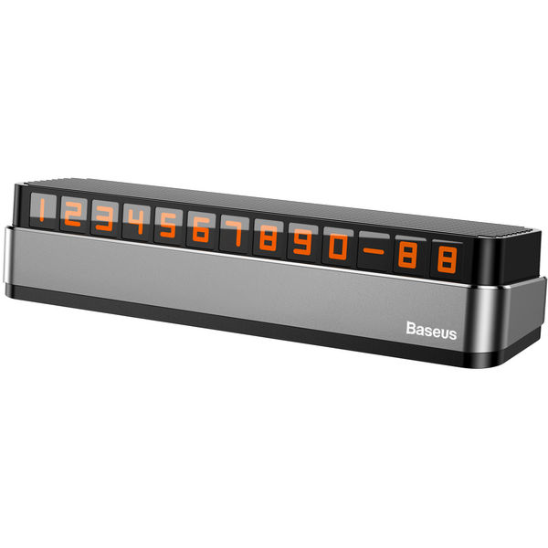Baseus - Parking Number Moonlight Box Series (ACNUM-B0G) - for Dashboard - Gray