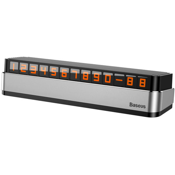 Baseus - Parking Number Moonlight Box Series (ACNUM-B0S) - for Dashboard - Silver