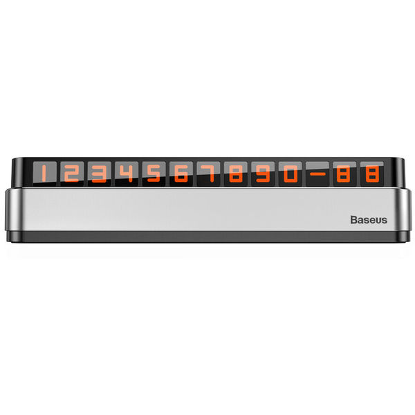 Baseus - Parking Number Moonlight Box Series (ACNUM-B0S) - for Dashboard - Silver