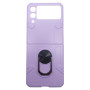 Husa din plastic dur cu inel de support pentru Samsung Galaxy Z Flip 3 Mov