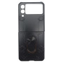 Husa din plastic dur cu inel de support pentru Samsung Galaxy Z Flip 3 Negru