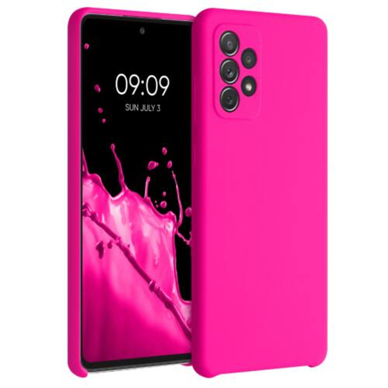 Husa Silk Touck Roz Neon Samsung Galaxy A72 1ma