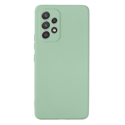 Husa din silicon compatibila cu Samsung Galaxy A53 5G cu protectie la camera, silk touch, Verde